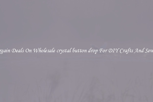 Bargain Deals On Wholesale crystal button drop For DIY Crafts And Sewing