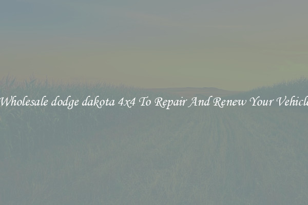 Wholesale dodge dakota 4x4 To Repair And Renew Your Vehicle