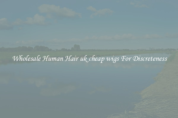 Wholesale Human Hair uk cheap wigs For Discreteness