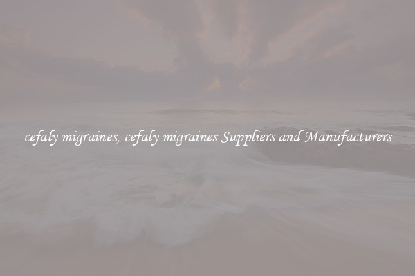 cefaly migraines, cefaly migraines Suppliers and Manufacturers