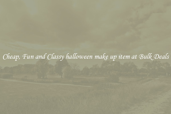 Cheap, Fun and Classy halloween make up item at Bulk Deals
