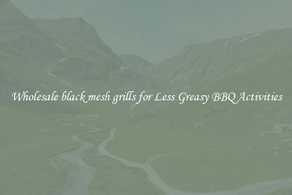 Wholesale black mesh grills for Less Greasy BBQ Activities