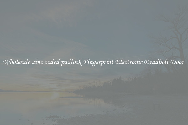 Wholesale zinc coded padlock Fingerprint Electronic Deadbolt Door 