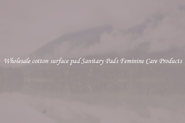 Wholesale cotton surface pad Sanitary Pads Feminine Care Products
