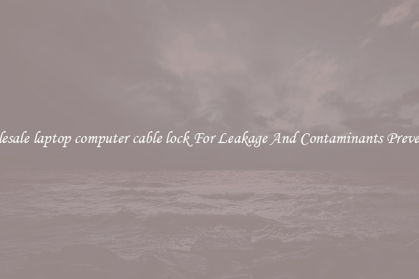 Wholesale laptop computer cable lock For Leakage And Contaminants Prevention