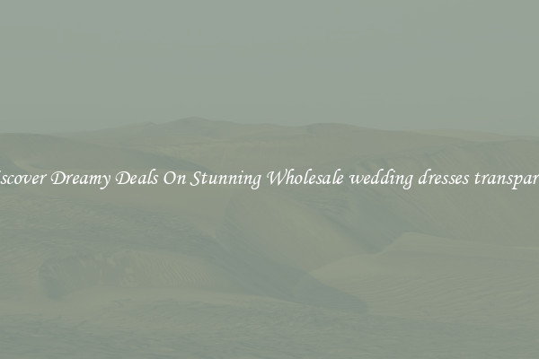 Discover Dreamy Deals On Stunning Wholesale wedding dresses transparent