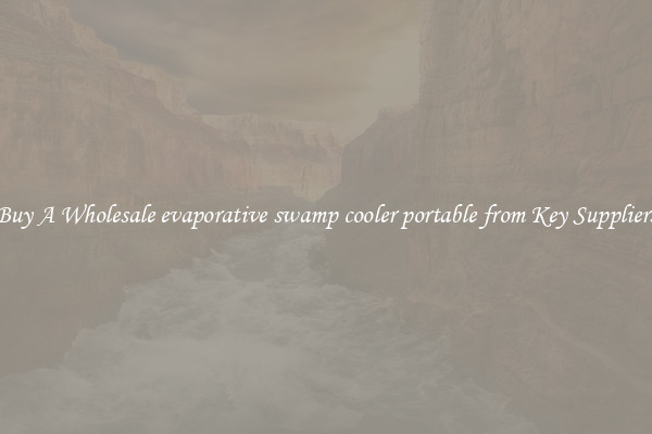 Buy A Wholesale evaporative swamp cooler portable from Key Suppliers