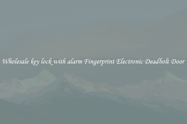 Wholesale key lock with alarm Fingerprint Electronic Deadbolt Door 