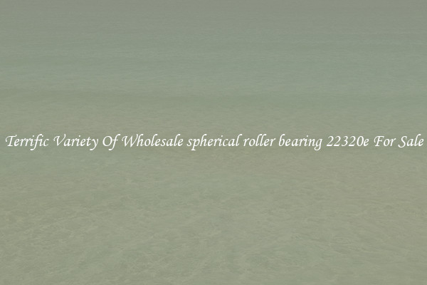 Terrific Variety Of Wholesale spherical roller bearing 22320e For Sale