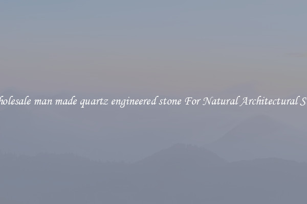 Wholesale man made quartz engineered stone For Natural Architectural Style