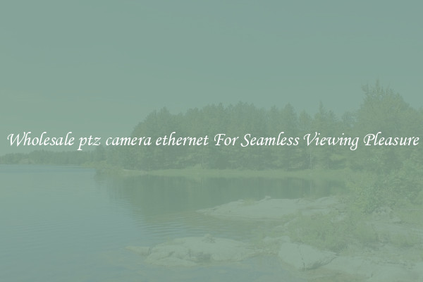Wholesale ptz camera ethernet For Seamless Viewing Pleasure