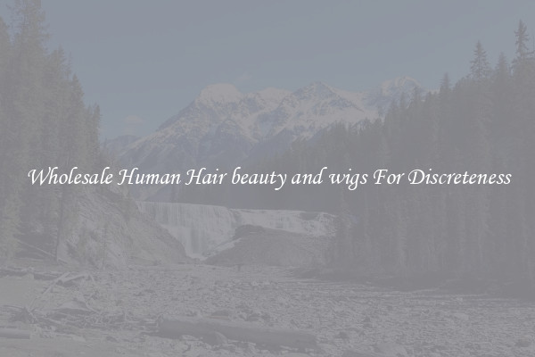 Wholesale Human Hair beauty and wigs For Discreteness